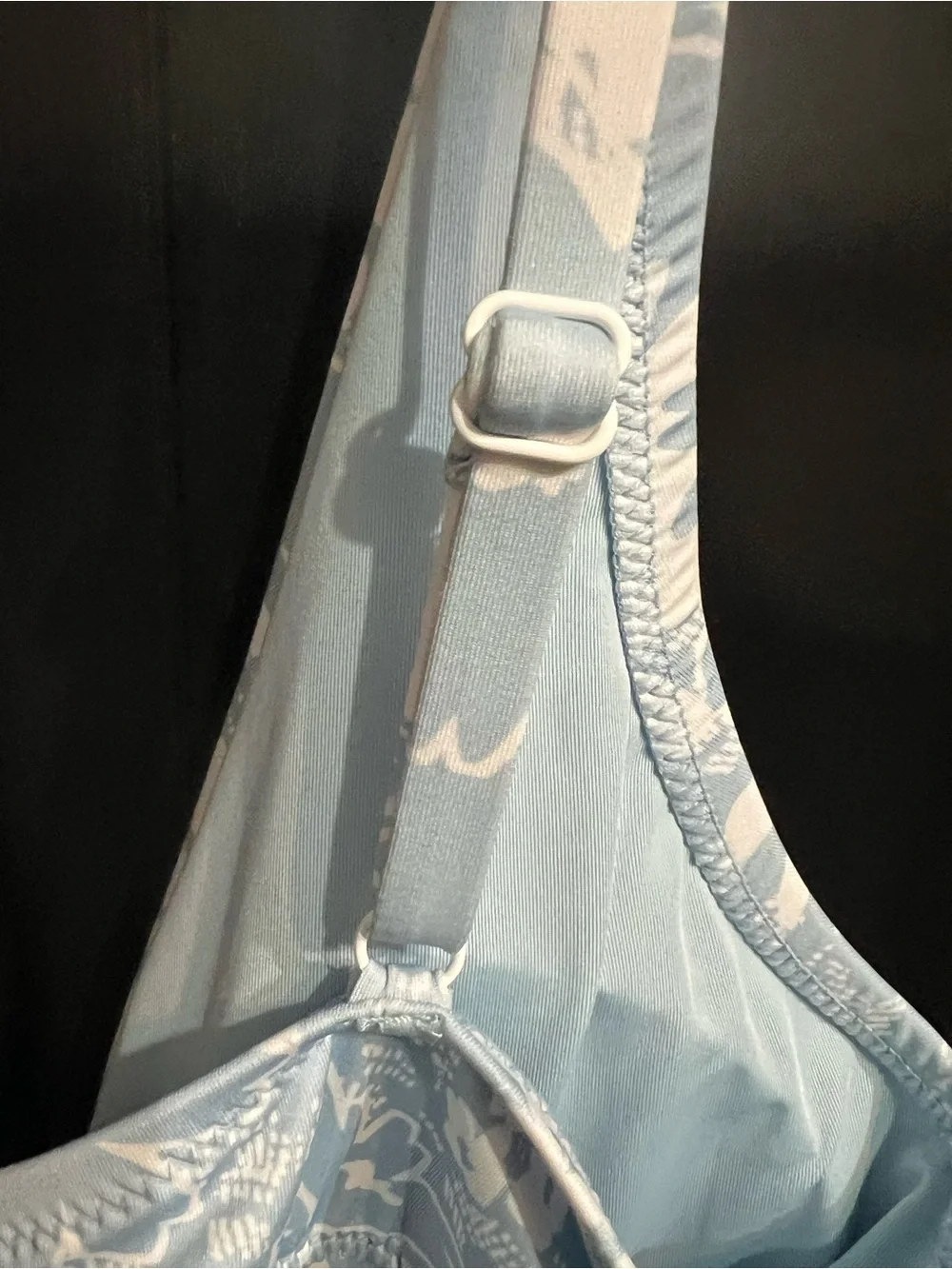 Sanctuary- Light Blue Floral One-Piece Swimsuit with Front Tie